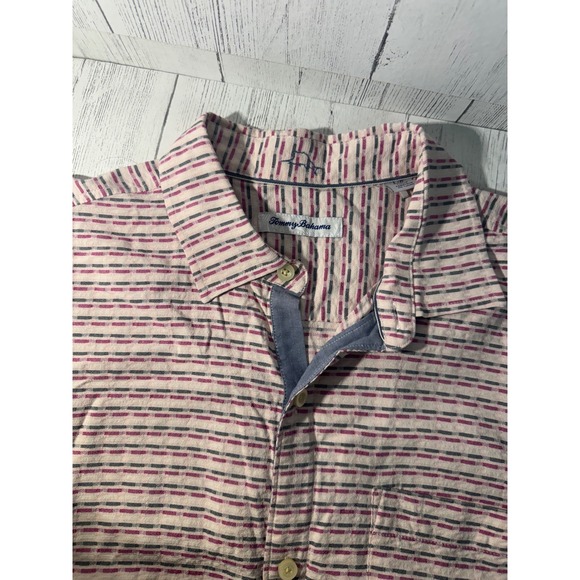 Tommy Bahama Other - Tommy Bahama Mens Silk Button Down Shirt Short Sleeve L